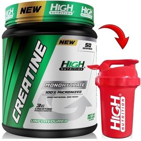 Resim High Nutrition %100 Micronized Creatine Monohydrate 150 G 50servis 1 Serviste 3 Gr Kreatine + Shaker 