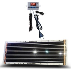 Resim KarahisarKuluçka Rexva 25X80 Karbon Isıtıcı Film Dijital Termostatlı 