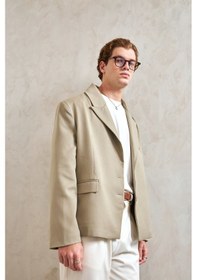 Resim Hyman Erkek Oversize Blazer Ceket Haki 