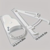 Resim Set of 1 Vücut Yağı Kaliperi ve Bel Ölçü Bandı - Herkes İçin Taşınabilir Bir El Tipi Yağ Kaliperi ve Bandı, Fitness Takibi ve Kilo Kaybı İçin Tasarlanmış. 