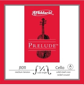 Resim Daddarıo J1011 3/4m Cello Tek Tel, Prelude, A-la, 3/4 Scale, Med 