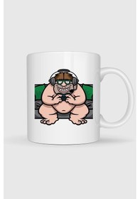 Resim Ani Saldırı Garry 'nin Mod Gamer Tişört Baskılı Kupa Bardak Beyaz 