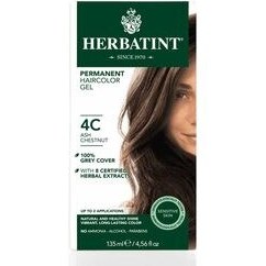 Resim Herbatint Saç Boyası 4C Chatain Cendre 