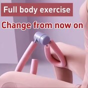 Resim 1 adet Pembe PVC Doğum Sonrası Pelvik Taban ve Uyluk Antrenörü - Kalça, Bacaklar için Tam Vücut Fitness Ekipmanı & Hedefli Kas Güçlendirme, Doğum Sonrası İyileşme & Vücut Şekillendirme için Mükemmel, Vücut Şekillendirme Aracı | Düz Yüzey | Hedefli Egzersiz Ekipmanları 