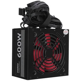 Resim Everest Eps-600a Real 600w 4 Sata 12cm Fanlı Oyuncu Pc Destekli Power Supply Psu 