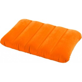 Resim Direkstoktan Renkli Şişme Seyahat Yastığı / İster Büyükler İster Küçüklere / Kadife Floklu Kaplama / 43 x 28 cm 