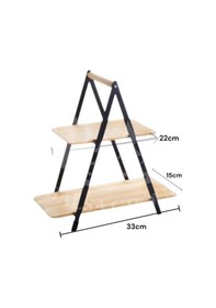 Resim 2 Katlı Bambu Stant, Baharat Stantı, Çok Amaçlı Mutfak Rafı Bmb27 Sarı 
