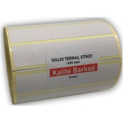 Resim 100X20 Termal Etiket Rulo Barkod Etiketi Kalite Barkod 
