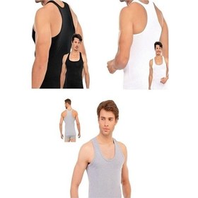 Resim Erkek Beyaz Siyah Gri Rambo Sporcu Atlet 6'lı Paket 001 