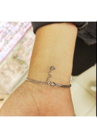 Resim Oriental Kuyumculuk Jewellery Siyah Taşlı Gümüş Su Yolu Bileklik Siyah 