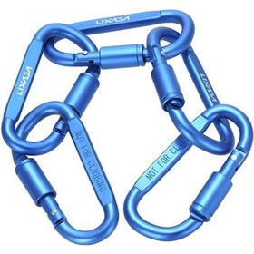 Resim Diğer 9'lu Alüminyum Karabina Seti - Çelik Halkalı, Kilitli Kamp & Doğa Askı Kancası 