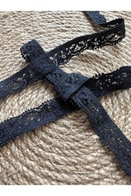 Resim e tuhafiye 5 METRE SİYAH SOFT LİKRALI DANTEL LASTİK - 13 MM 
