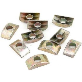 Resim 10 Adet 8 Mm Delik Çaplı Bronz Renkli Mobilya Bağlantı Somunu Yarım Ay Somun Rondelası Mobilya Birleştirme İçin. En İyisi 