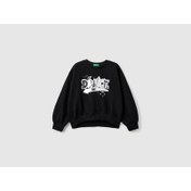 Resim Benetton Kız Çocuk Sweatshirt 3J68C10K0-24K (3J68C10K0-24K) 