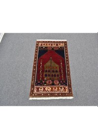 Resim Zehra Abla Halı El Dokuma Seccade Mihraplı Namazlık Ihlara Vadisi Yün Halı 5893 Renkli 