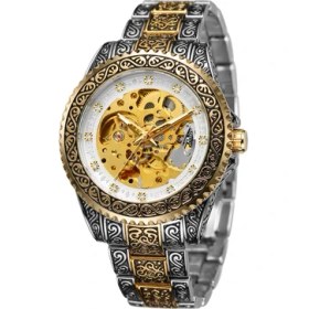 Resim Hanyang Altın Beyaz Üst Marka Lüks Forsining Mekanik Saat Delikli Çiçek Oyma Tırnak Ölçeği Mekanik Saat Çelik Bant Izle Alaşım Izle (Yurt Dışından) 