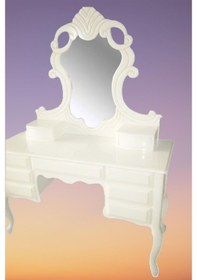 Resim Bengimobilya Makyaj Masası Dresuar Ahşap Kayın Aslan Lükens Ayak 9 Çekmeceli A 