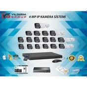 Resim 17'li 4 MP Ip Güvenlik Kamerası 