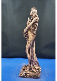 Resim Fortuna Bereket Tanrıçası Heykeli - 28 Cm Mitolojik Biblo Hediyelik Eşya Ev Dekor Bakır 