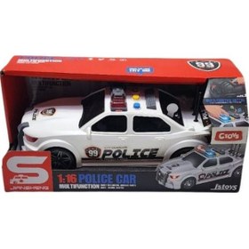 Resim Ctoy Işıklı Ve Sesli Beyaz Polis Arabası - New 