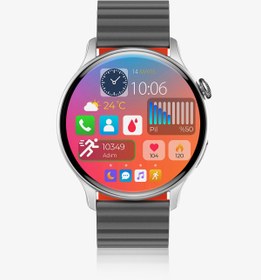 Resim Spovan AtlasX Mate Amoled AOD Arama Cevaplama Tansiyon Stres Akıllı Saat - Siyah 