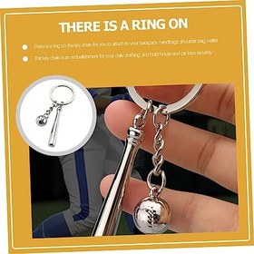 Resim Beyzbol Anahtarlık Seti Şık Araba Anahtarı Aksesuarı Çanta Dekorasyonu Için Yaratıcı Anahtarlık Tasarımı 