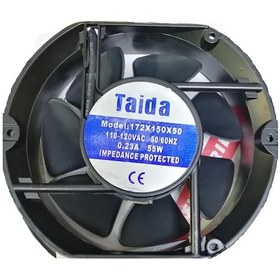 Resim Metal Fan - Oval - 172X150X50 Mm - 110-120 Volt 0.23 Amper 