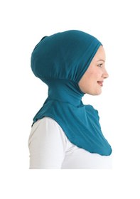 Resim Modish Group Kadın Boyunluklu Hijab Tesettür Pratik Spor Bone - Sarı Turkuaz 