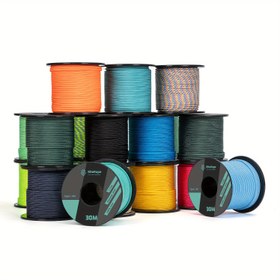 Resim Kampçılık için İdeal %100 Naylon Halat 2mm 1 Çekirdekli Tip I Paracord, Uzunluk 30m, Çadır Aksesuarları, Dış Mekan, Bilezikler, Çok Amaçlı Halat 