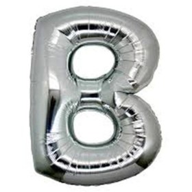 Resim Eco Lounge Gümüş Rengi Folyo Balon 1 Metre 