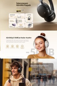 Resim Qcy H3 Pro Hybrid ANC Kulak Üstü Bluetooth Kulaklık 