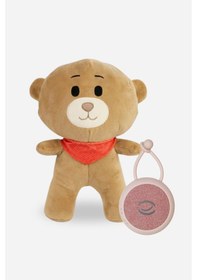 Resim Budizzz Beyaz Gürültü Cihazı Pışpışlı & Ninnili Ayıcık Uyku Arkadaşı Pembe 