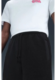 Resim Nike Giannis Fleece 8" Mens Short Erkek Fransız Havlu Kumaş 20 Cm Şort Siyah 