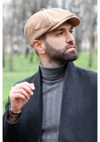 Resim Bay Şapkacı Erkek Peaky Blinders Ingiliz Kasket Camel 7440-Standart-Camel 