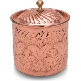 Resim Turna Bakır Safran Baharatlık 1 No El İşleme Kırmızı Turna0006-1 Kırmızı 