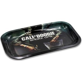 Resim Büyük Metal Tepsi Call Of Doobie Beyaz 
