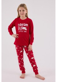 Resim Rolypoly Kız Çocuk Kırmızı Pijama Takımı Rp3717-c-v1 Kırmızı 