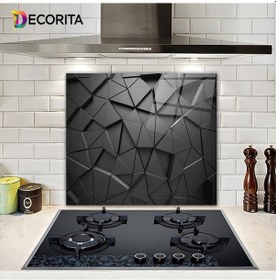 Resim Decorita Antrasit Kristal | Cam Ocak Arkası Koruyucu | 52cm x60cm 