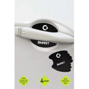 Resim Kocamın Tasarımı Smart Yazılı Iç Kapı Çukuru Çizik Önleyici Karbon Desenli Özel Koruma Folyo Seti Yazılı Yazılı 