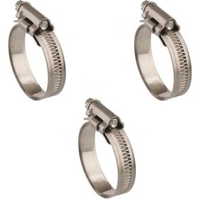 Resim 3 Adet W4 Hortum Kelepçesi 20-32 mm Ayarlı 304 Kalite Paslanmaz 
