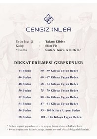 Resim Cengiz İnler Kuşgözü Kırlangıç Yaka Tek Düğme Damatlık 001 