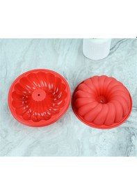 Resim Penguen 4'Lü Kırmızı Silikon Kek Kalıbı 1616 