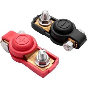 Resim 1 Çift Akü Terminali Araba Araç Hızlı Bağlantı Kablosu Kelepçe Klipsi 