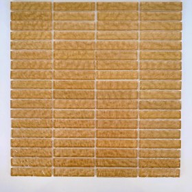 Resim MozaiKristaL Mutfak Tezgah Arası, Havuz, Banyo ve Yaşam Alanlarının Tüm Yüzeyleri Için Cam Mozaik. Cam Ölçüsü: 15X73 Mm. File Ölçüsü: 30X30 Cm. Renk: Taba (1 Koli=11 File Karo=1m2 Fiyatıdır) 