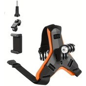 Resim Willowhaven Motorcycle Kask Çene Kayışı Bağlantısı Turuncu Hero 13 12 11 10 9 8 7 6 5 Osmo Action 