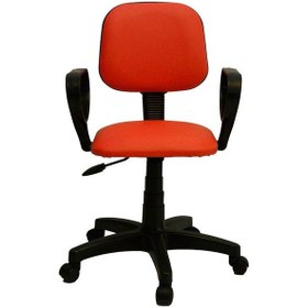 Resim Türksit Kozmo Eko Kollu Çalişma Koltuğu Deri Turuncu 