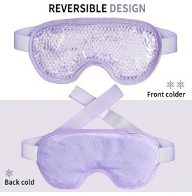 Resim MCM Group Sıcak ve Soğuk Boncuklu Buz Jeli Terapi Göz Maskesi (Mor) 