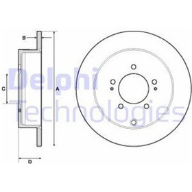 Resim DELPHI BG4161C Arka 424961 (WA251832) (Fiyat:2 Adet İçindir) 