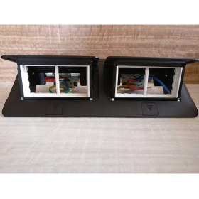 Resim Legrand 8 (2x4) Modül Donatılabilir Masa Veya Döşeme Altı Buat Siyah Renk 054028 