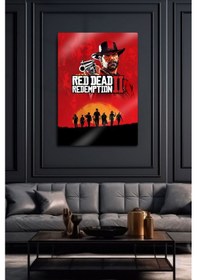 Resim Metal Baskı Parlak Duvar Tablosu - Rdr2 - Red Dead Redemption 2, Parlak Baskı 